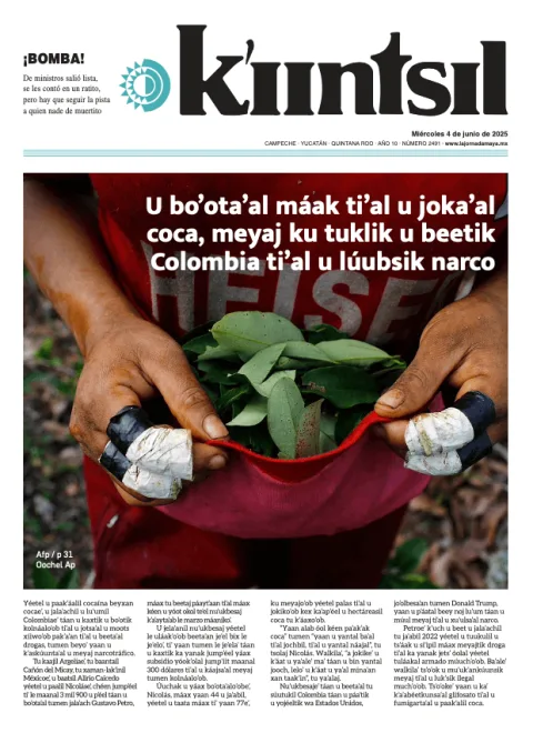 Portada de La Jornada - Kiintsil del miércoles, 4 de junio de 2025