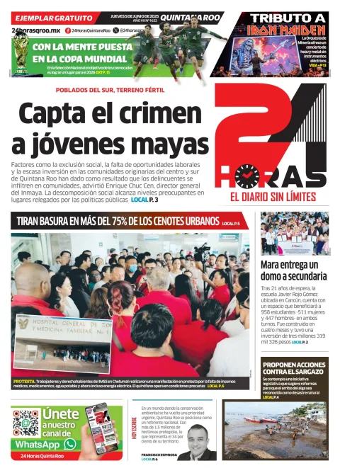 Portada de 24 Horas Quintana Roo