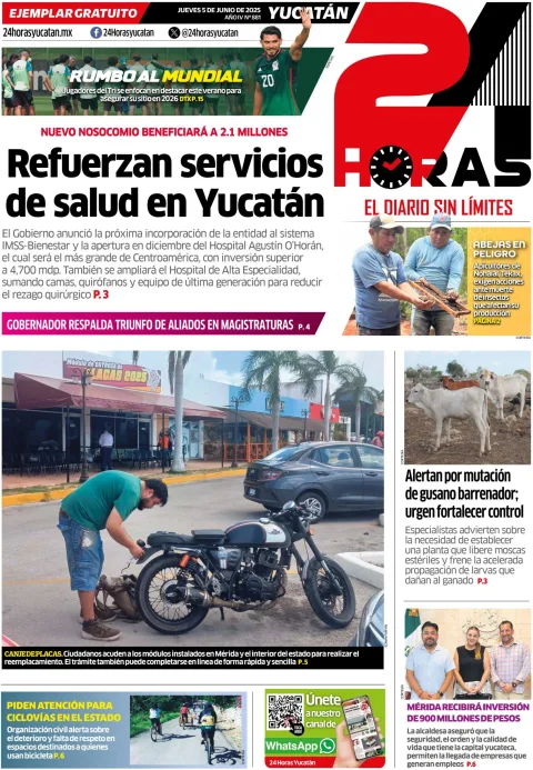 Portada de 24 Horas Yucatan