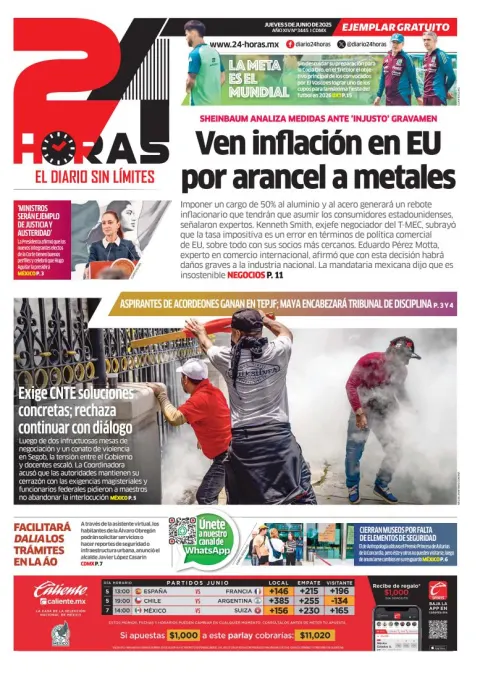Portada de 24 Horas