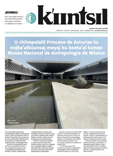 Portada de La Jornada - Kiintsil del jueves, 5 de junio de 2025
