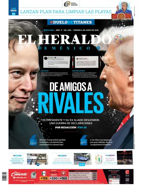 Portada de El Heraldo de Mexico