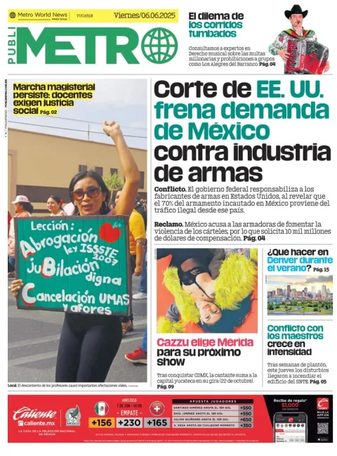 Portada de Publimetro Merida