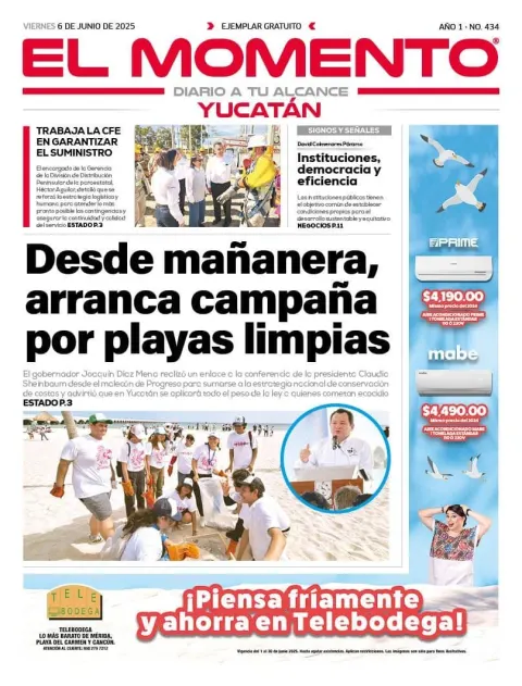 Portada de El Momento Yucatan