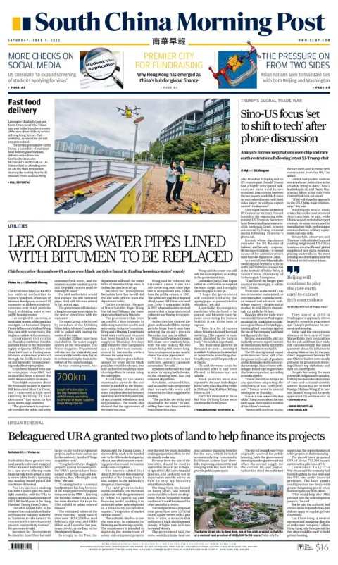 Portada de South China Morning Post