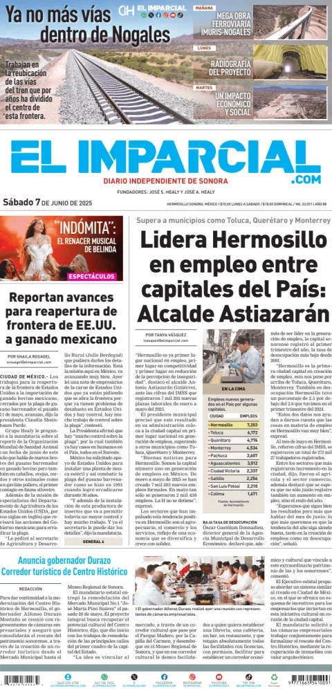 Portada de El Imparcial