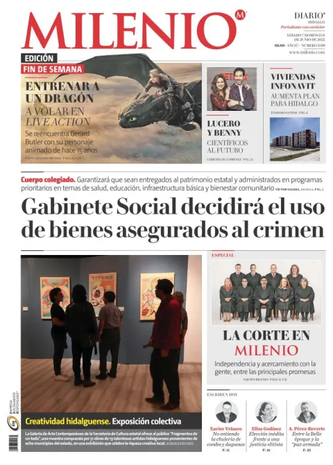 Portada de Milenio Hidalgo del sábado, 7 de junio de 2025