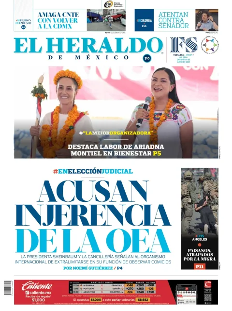 Portada de El Heraldo de Mexico