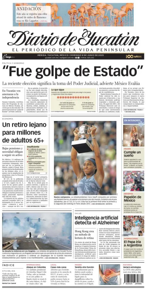 Portada de Diario de Yucatán