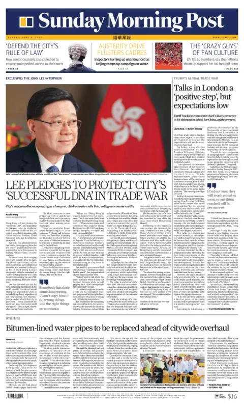 Portada de South China Morning Post