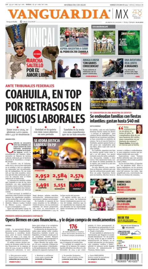 Portada de Vanguardia