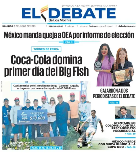 Portada de El Debate de los Mochis