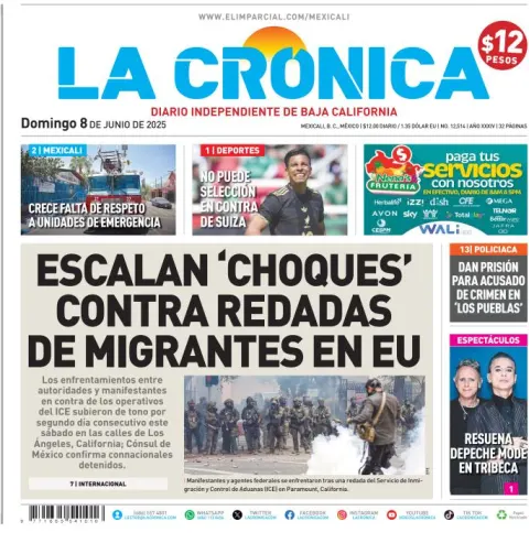 Portada de La Cronica