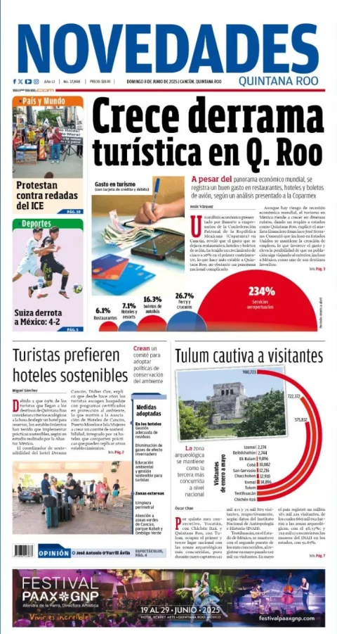 Portada de Novedades Quintana Roo