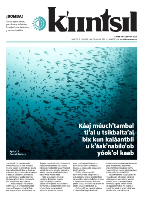 Portada de La Jornada - Kiintsil del lunes, 9 de junio de 2025