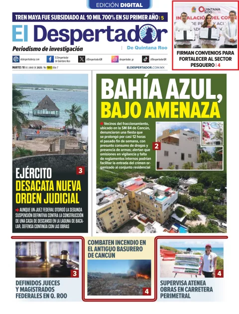 Portada de El Despertador de Quintana Roo