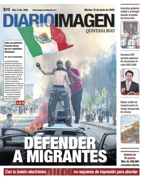 Portada de Diario Imagen Quintana Roo