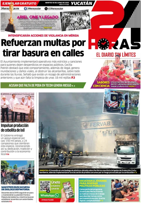 Portada de 24 Horas Yucatan