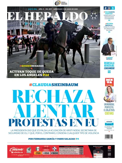 Portada de El Heraldo de Mexico