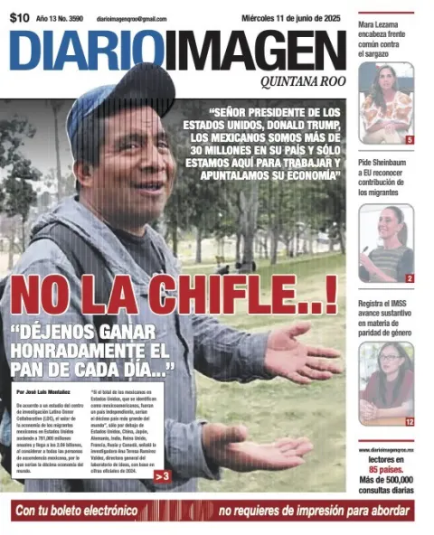 Portada de Diario Imagen Quintana Roo