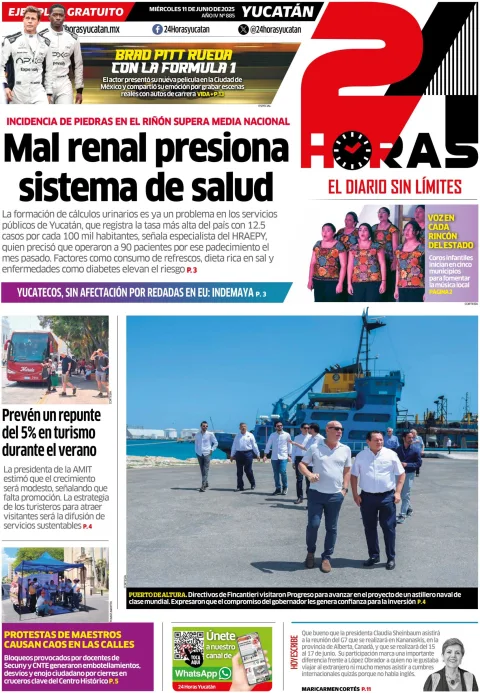 Portada de 24 Horas Yucatan