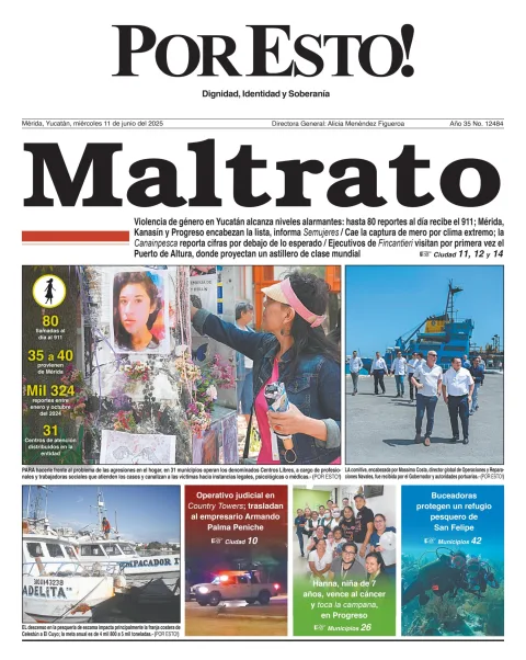 Portada de Por Esto (merida, Yucatan) del miércoles, 11 de junio de 2025