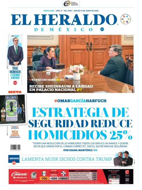 Portada de El Heraldo de Mexico
