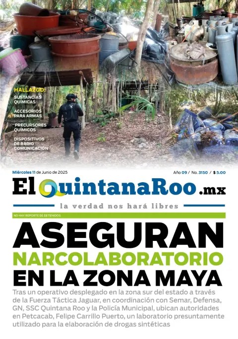 Portada de El Quintana Roo (portada)