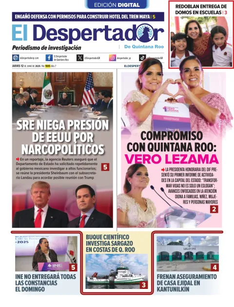 Portada de El Despertador de Quintana Roo