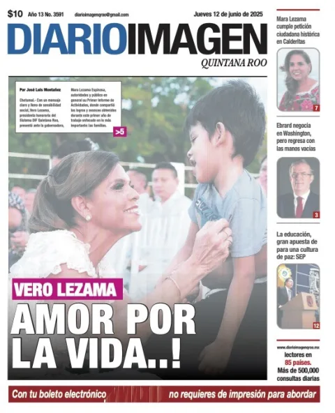 Portada de Diario Imagen Quintana Roo