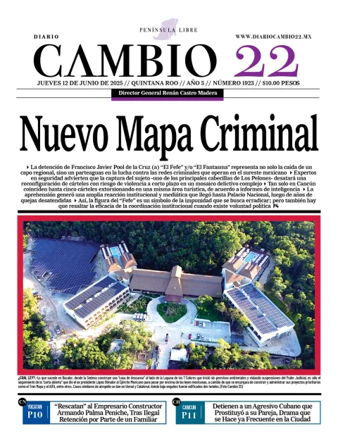 Portada de Diario Cambio 22 del 2025-06-12