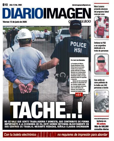Portada de Diario Imagen Quintana Roo