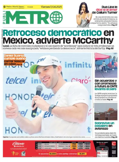 Portada de Publimetro Merida