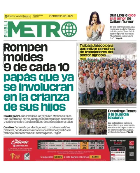 Portada de Publimetro Guadalajara