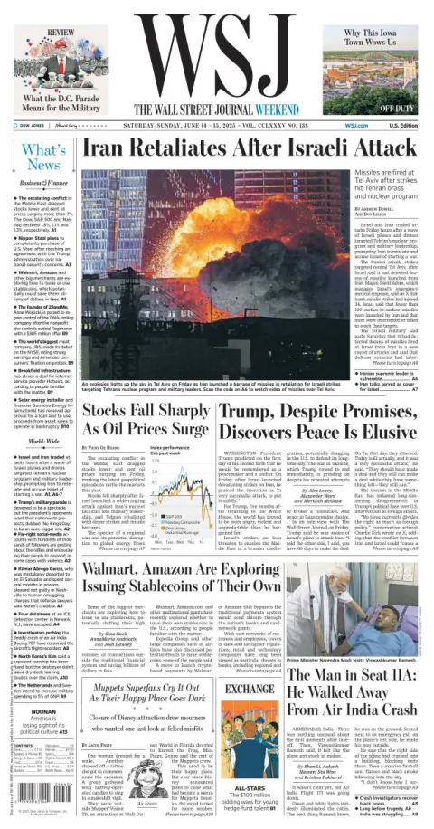 Portada de The Wall Street Journal