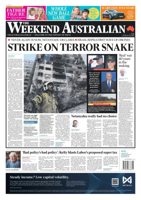 Portada de The Australian