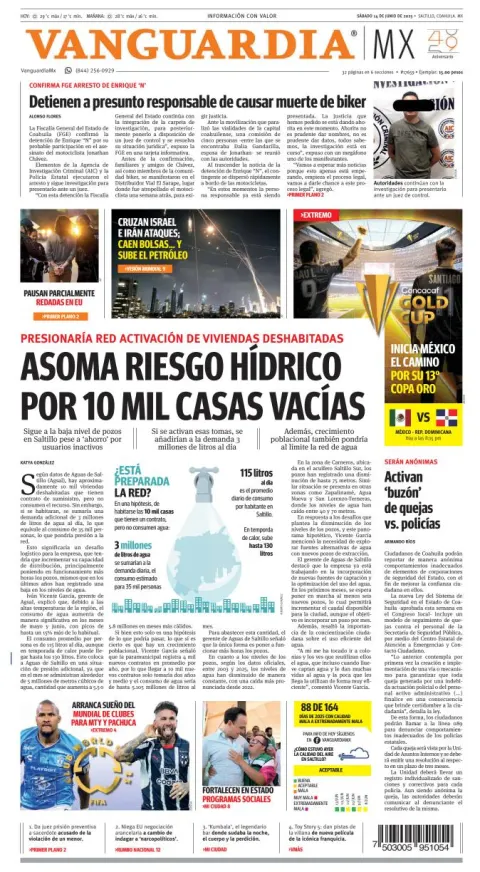 Portada de Vanguardia