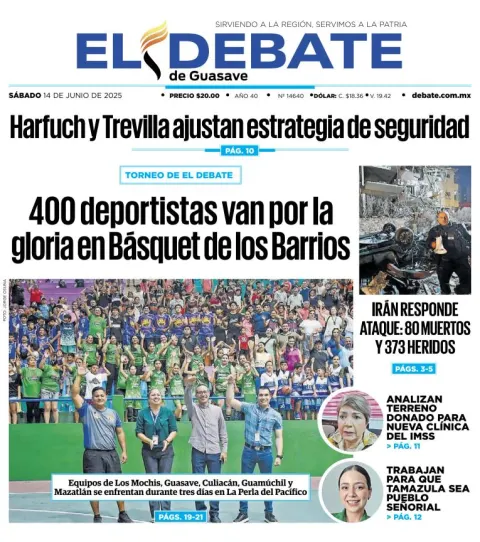 Portada de El Debate de Guasave