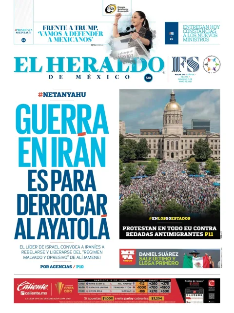 Portada de El Heraldo de Mexico
