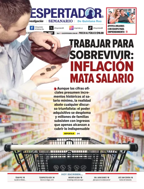 Portada de El Despertador de Quintana Roo