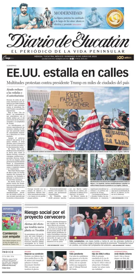 Portada de Diario de Yucatán
