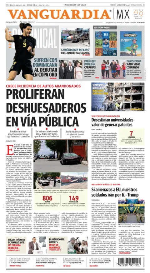 Portada de Vanguardia