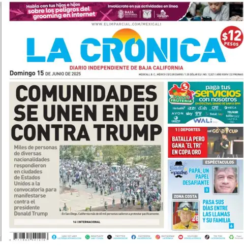 Portada de La Cronica