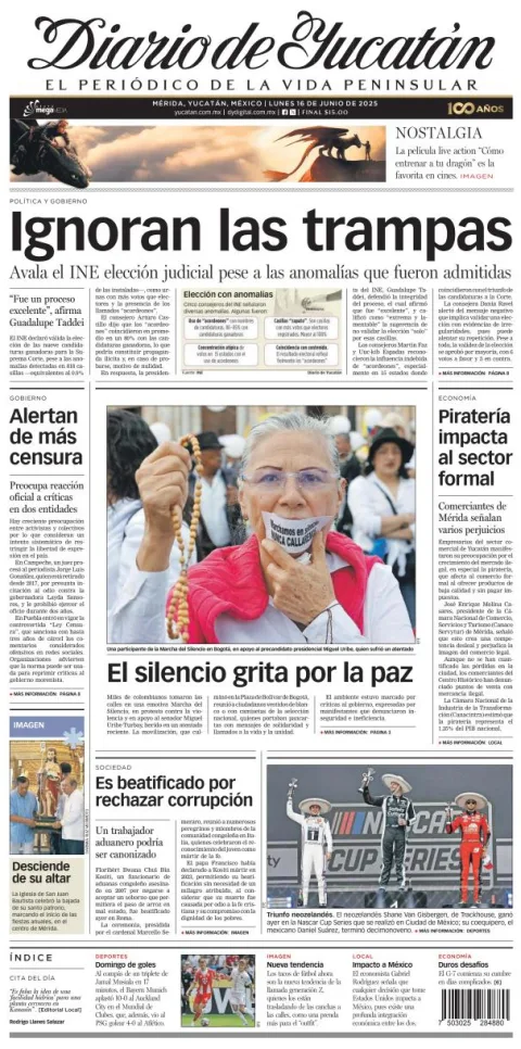 Portada de Diario de Yucatán