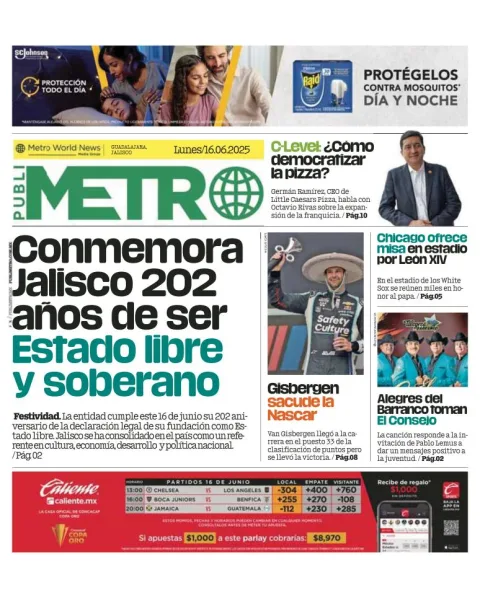 Portada de Publimetro Guadalajara