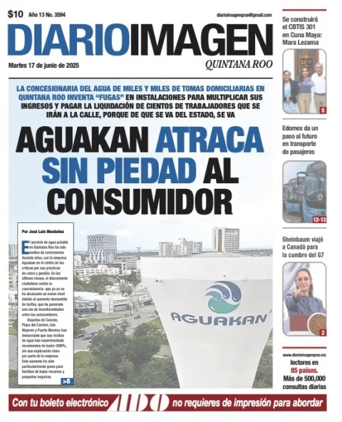 Portada de Diario Imagen Quintana Roo