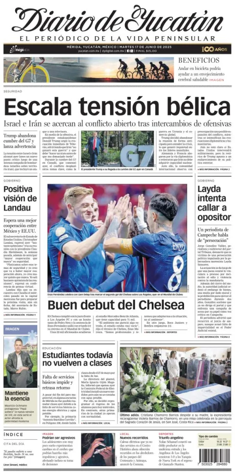 Portada de Diario de Yucatán