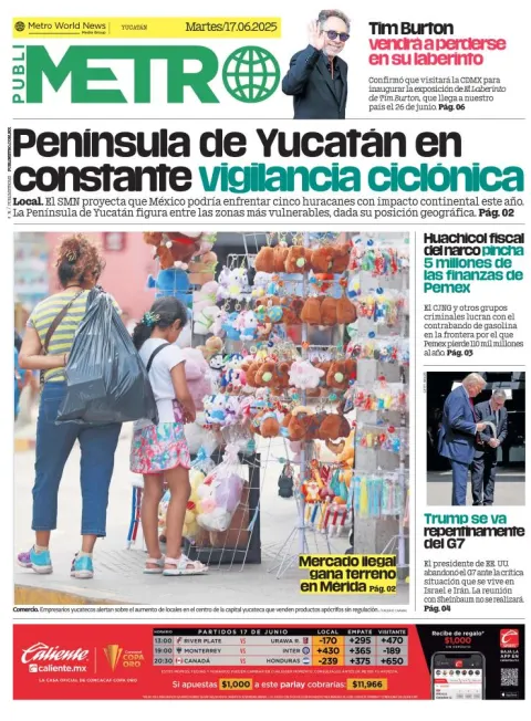 Portada de Publimetro Merida