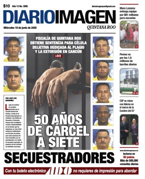 Portada de Diario Imagen Quintana Roo