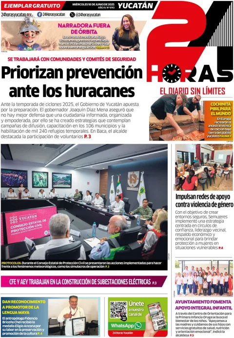Portada de 24 Horas Yucatan